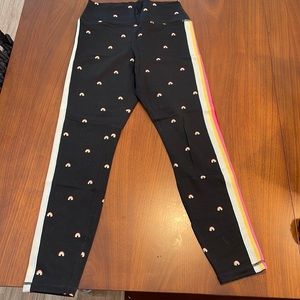 Spiritual gangster, size medium, rainbow leggings